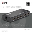 1 to 4 HDMI™ Splitter 4K120Hz