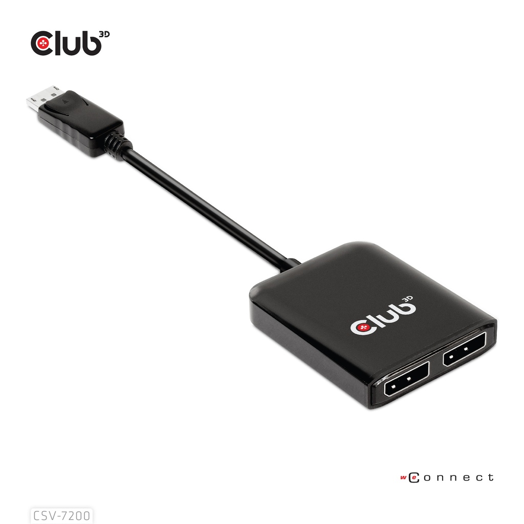 Multistream Transport (MST) Hub DisplayPort™ 1.4 to DisplayPort™ Dual Monitor 4K60Hz M/F