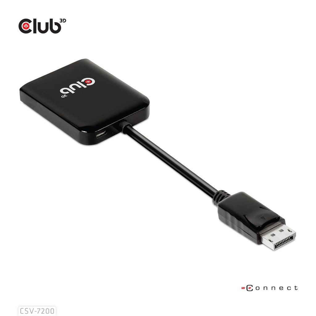 Multistream Transport (MST) Hub DisplayPort™ 1.4 to DisplayPort™ Dual Monitor 4K60Hz M/F