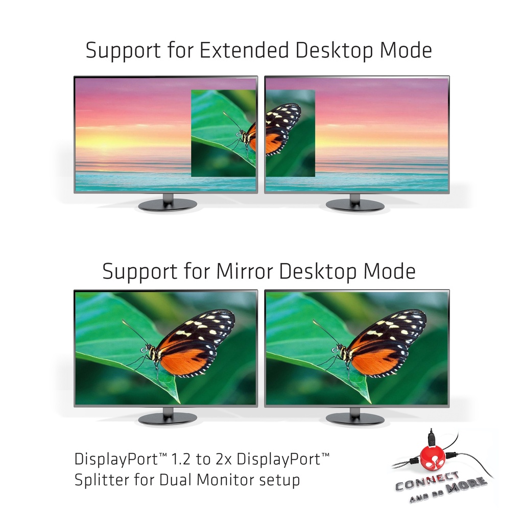 Multi Stream Transport Hub DisplayPort™ 1.2 Dual Monitor