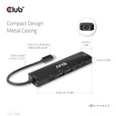 USB-C®5Gbps 6-in-1 Hub with HDMI™ 8K30Hz-4K120Hz, 2xUSB Type-A, RJ45 and 2xUSB-C®, Data and PD charging 100 watt