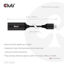 USB-C® to RJ45 Ethernet M/F Adapter