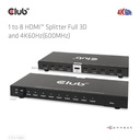 1 to 8 HDMI™ Splitter Full 3D and 4K60Hz(600MHz)