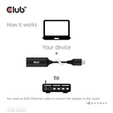USB-C® to RJ45 Ethernet M/F Adapter