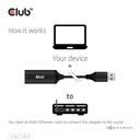 USB-A to RJ45 Ethernet 5G M/F Adapter
