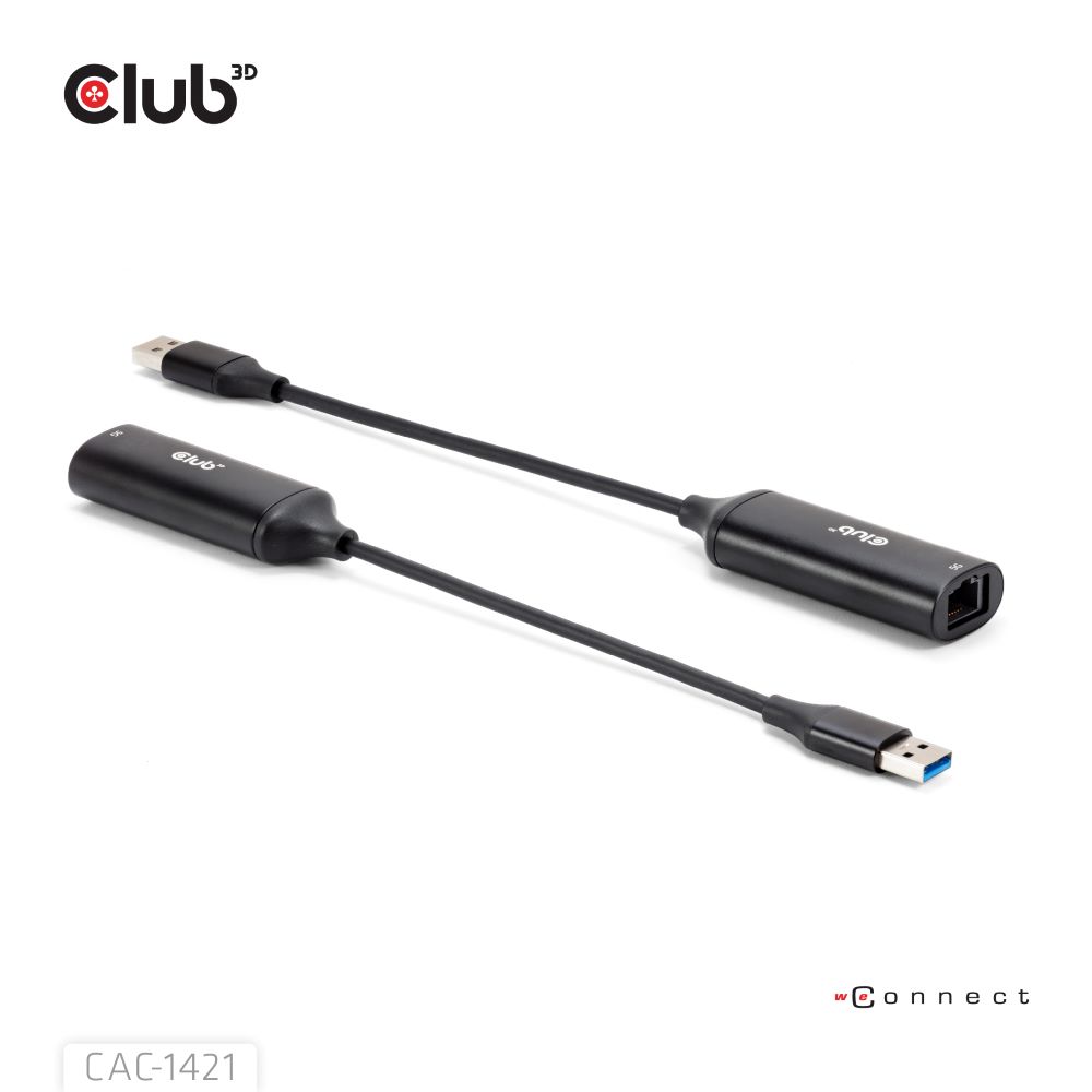 USB-A to RJ45 Ethernet 5G M/F Adapter