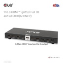 1 to 8 HDMI™ Splitter Full 3D and 4K60Hz(600MHz)