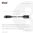 DisplayPort™ 1.2 to HDMI™ 2.0 UHD Active Adapter