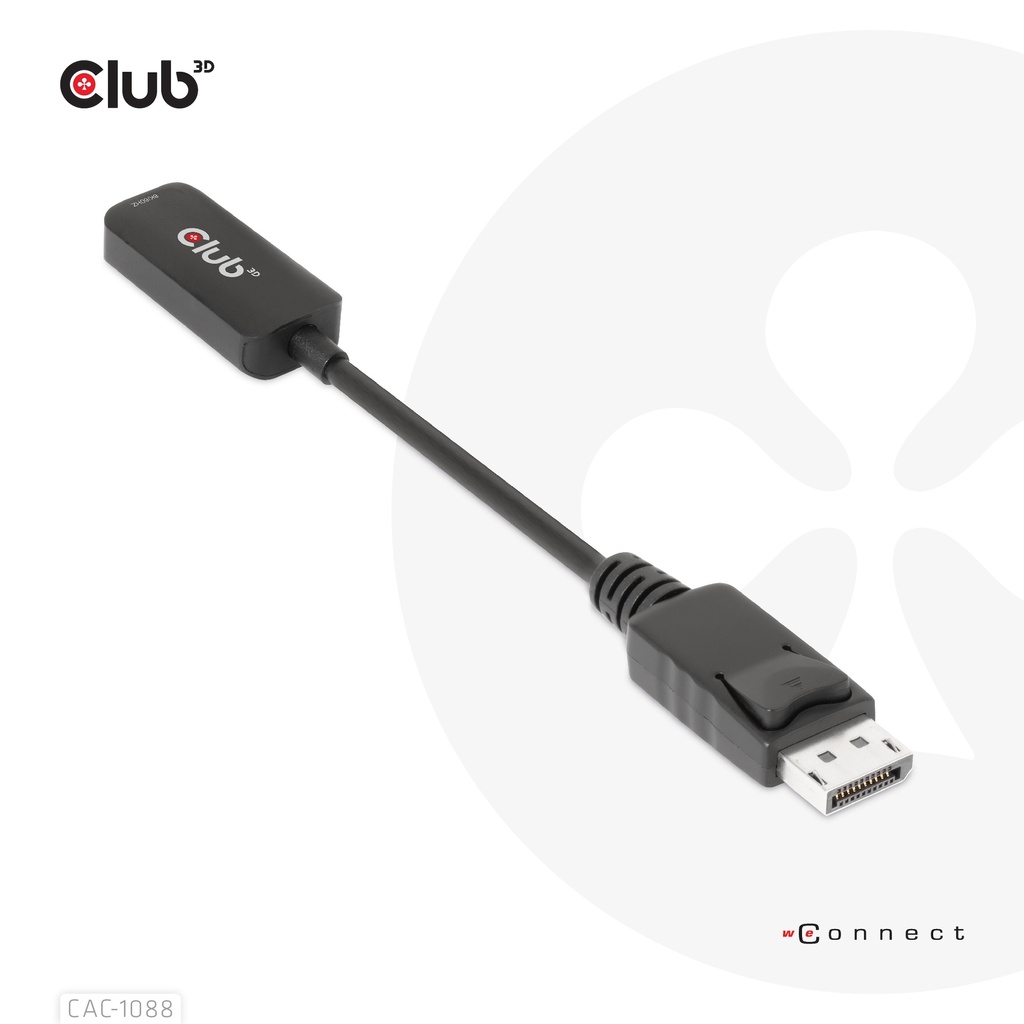 DisplayPort™ 1.4 to HDMI™ 4K120Hz 8k60 Hz HDR Active Adapter M/F