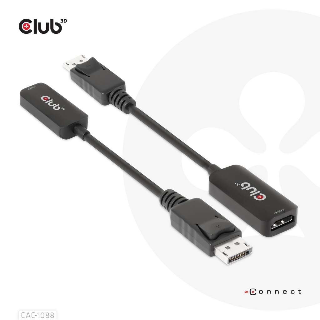 DisplayPort™ 1.4 to HDMI™ 4K120Hz 8k60 Hz HDR Active Adapter M/F
