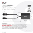 DisplayPort™ to Dual Link DVI-D HDCP OFF version Active Adapter M/F for Apple Cinema Displays