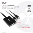 DisplayPort™ to Dual Link DVI-D HDCP ON version Active Adapter M/F 