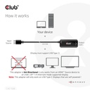 HDMI™ + Micro USB to USB -C® 4K120Hz or 8K30Hz M/F Active Adapter