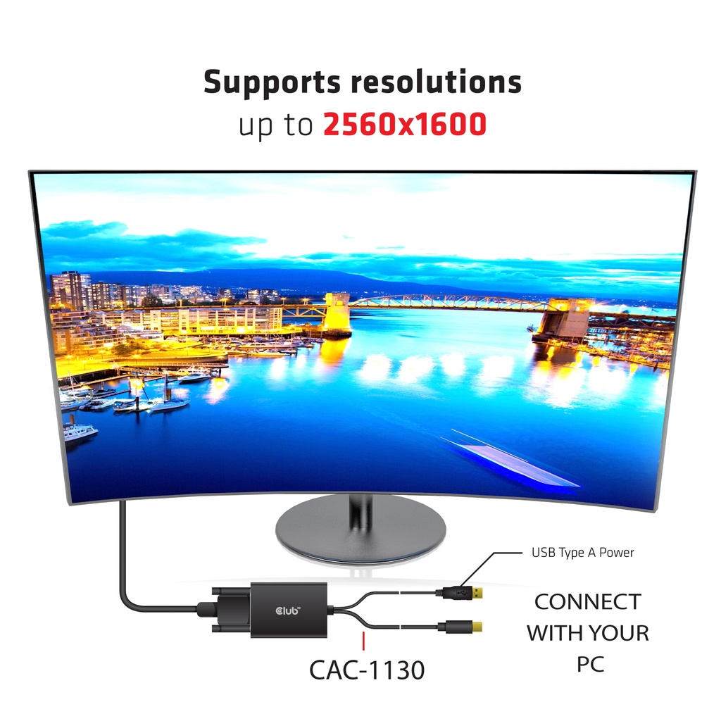 Mini DisplayPort™ to Dual Link DVI, HDCP ON version Active Adapter (for Displays With HDCP Support) 