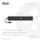 10-1 Portable Dock USB-C® 10Gbps to HDMI™ 8K30Hz PD3.1 Max.140Watt