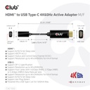 HDMI™ to USB -C® 4K60Hz Active Adapter M/F