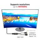 HDMI™ to DisplayPort™ 4K60Hz M/F Active Adapter