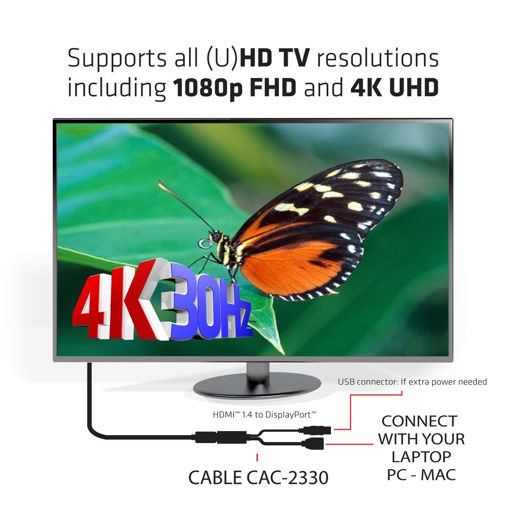 HDMI™ to  Displayport™ Adapter