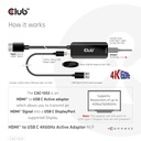 HDMI™ to USB C 4K60Hz Active Adapter M/F