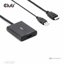 HDMI™ + USB Bus powered to DisplayPort™ 4K120Hz or 8K30Hz M/F Adapter