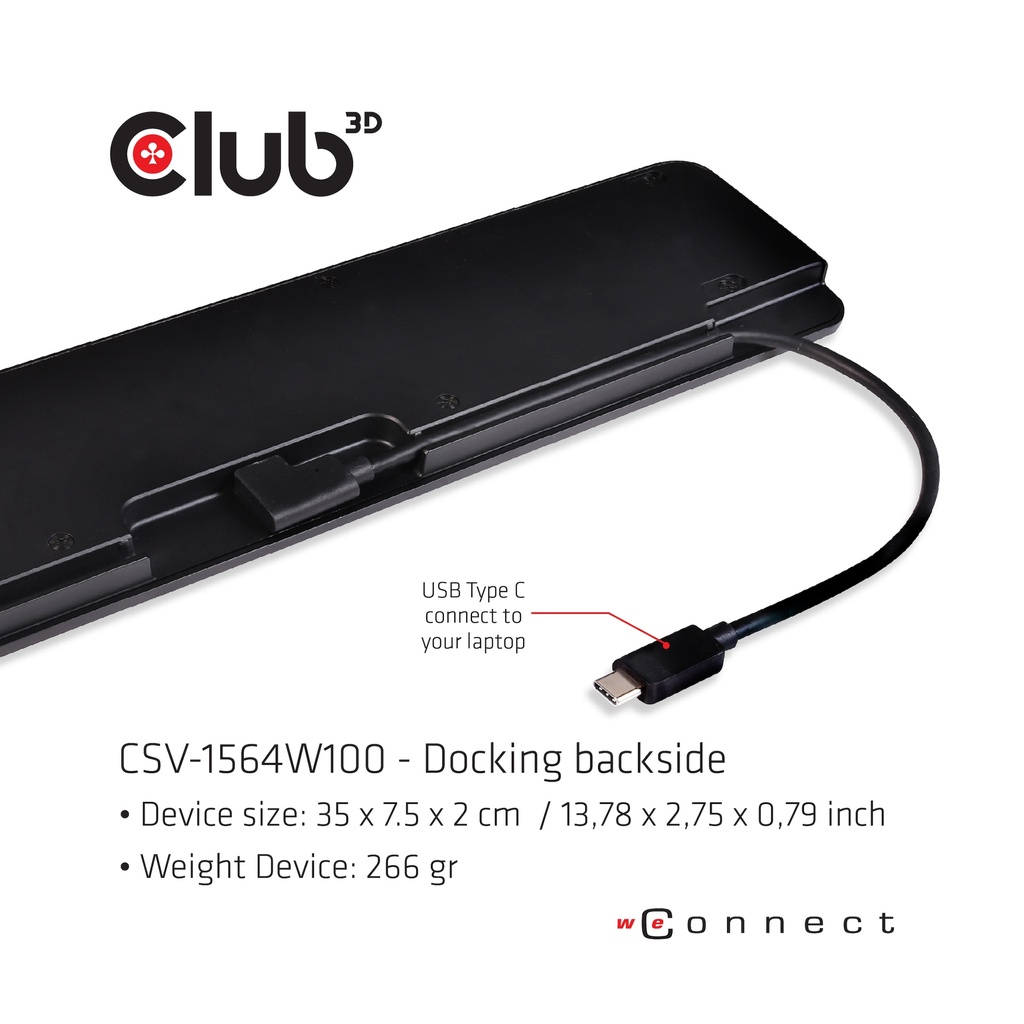 USB-C®5Gbps Triple Display Dynamic PD Charging Dock 100W PD Power charger