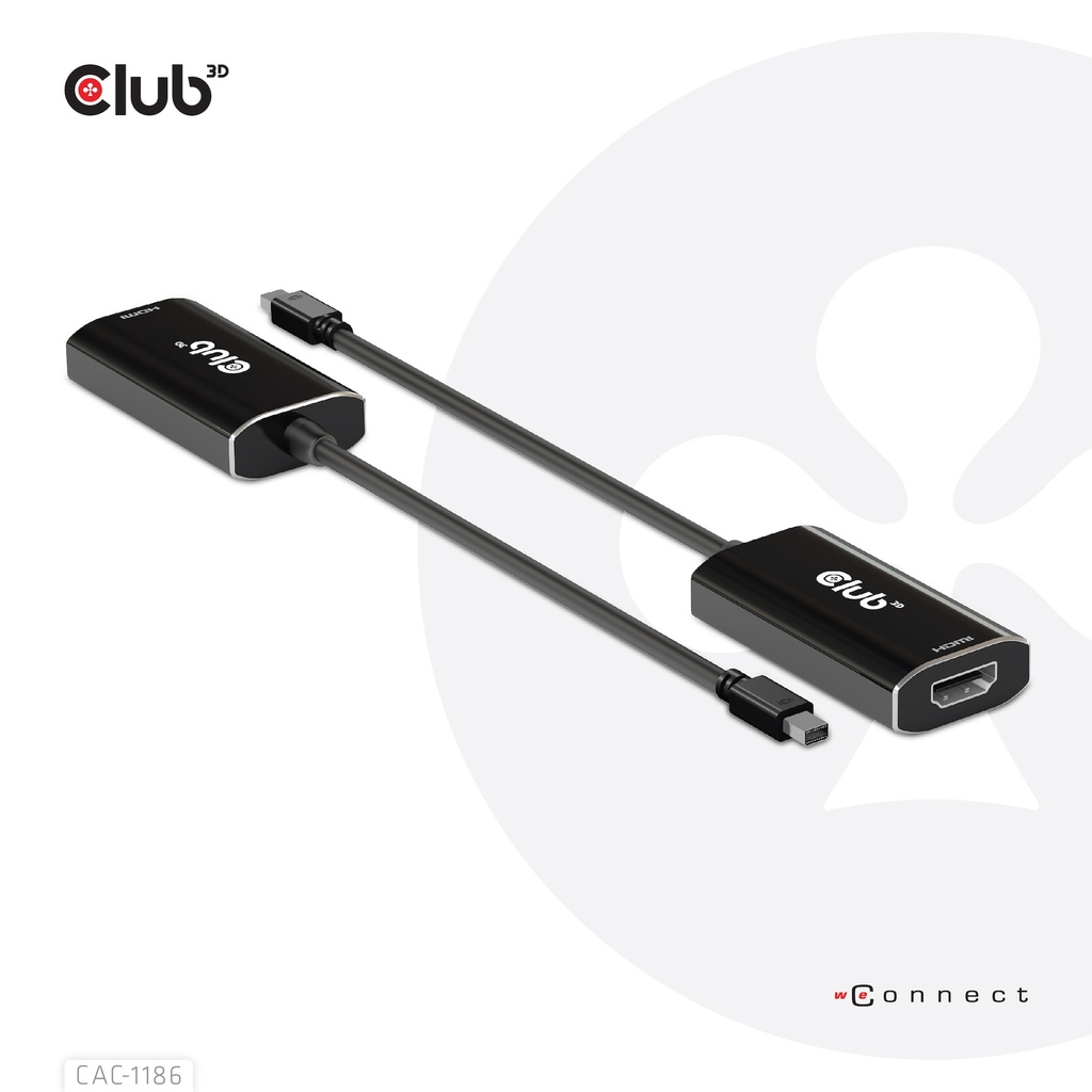 Mini  Displayport™ 1.4 to HDMI™ 4K120Hz with DSC1.2 Active Adapter M/F