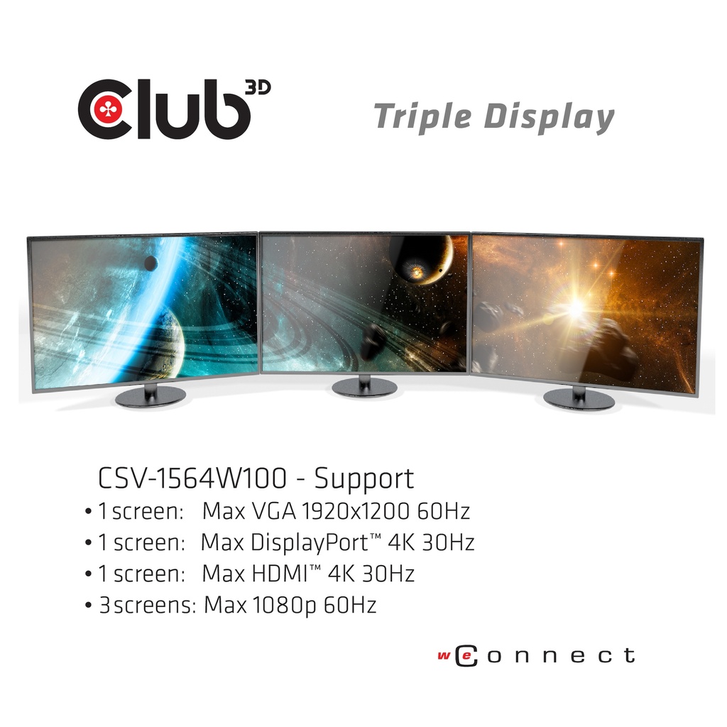 USB-C®5Gbps Triple Display Dynamic PD Charging Dock 100W PD Power charger