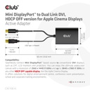 Mini DisplayPort™ to Dual Link DVI, HDCP OFF version for Apple Cinema Displays Active Adapter