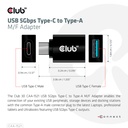 USB-C® 5Gbps to -A M/F Adapter