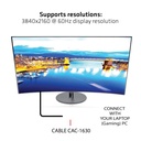 USB-C® + HDMI™ + MiniDisplayPort™ 1.2 to HDMI™ 4K60Hz HDR M/M Active Adapter 32AWG