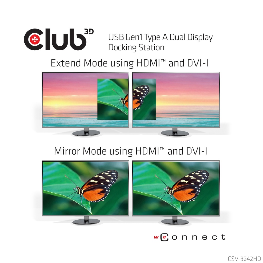 USB-A 5Gbps Dual Display Docking Station