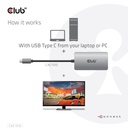 USB-C® to Dual Link DVI-D HDCP ON version Active Adapter M/F