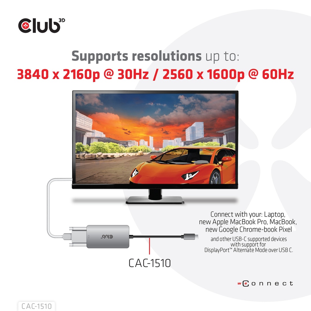 USB-C® to Dual Link DVI-D HDCP ON version Active Adapter M/F