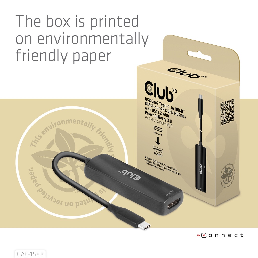USB-C® to HDMI™ 2.1+ PD 3.0 100 Watt