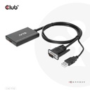 VGA and USB-A to HDMI™ Adapter with Pigtail M/F 0.6m/1.97ft 28AWG