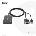 VGA and USB-A to HDMI™ Adapter with Pigtail M/F 0.6m/1.97ft 28AWG