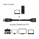 DisplayPort™ 1.4 Extension Cable 8K60Hz DSC 1.2 HBR3 HDR Bidirectional M/F 3m/9.84ft