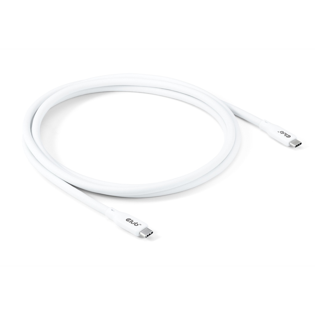 CAC-3001 USB4 Gen2x2 Type‑C Bi‑Directional White 4K60Hz 20Gbps PD 240W EPR 2m/6.56ft