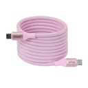[CAC-3031] CAC-3031 USB‑C® Magnetic‑Coil Cable 240W PD 3.1 Pink 2m/6.56ft