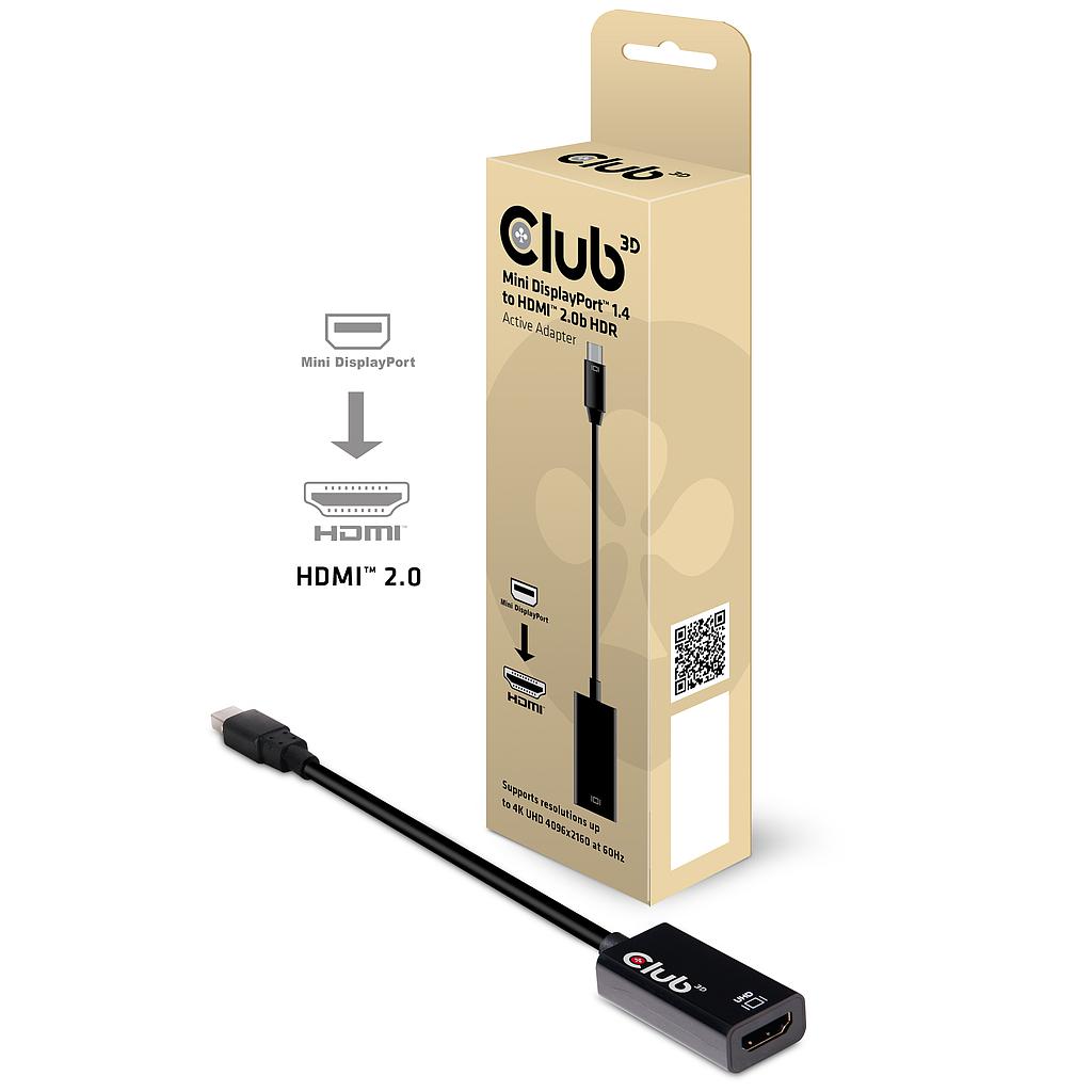 CAC-1180 Mini DisplayPort™ 1.4 to HDMI™ 2.0b HDR Adapter