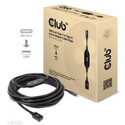 [CAC-1538] CAC-1538 USB‑C® to USB‑A Active Adapter Cable 5Gbps 10m/32.81ft