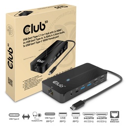 [CSV-1595] CSV-1595 USB‑C® 5Gbps 7‑in‑1 Hub Dual HDMI™ USB‑A×2 RJ45 Audio USB‑C 100W