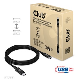 [CAC-1575] CAC-1575 USB‑C® 20Gbps USB‑IF Certified Cable 4K60Hz PD 240W EPR 2m/6.56ft