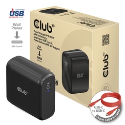 [CAC-1908EU]  CAC-1908EU Travel Charger 100W GaN USB‑C PD 3.0 EU 