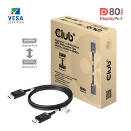 [CAC-1091] CAC-1091 DisplayPort™ 2.1 VESA DP80 Certified Cable 4K240Hz 8K60Hz 10K60Hz 1.2m/3.94ft