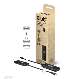 [CSV-1548] CSV-1548 USB‑C® 4‑Port 10Gbps Data Hub with PD 3.0