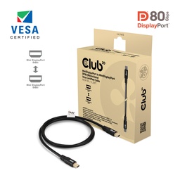 [CAC-1165] CAC-1165 Mini DisplayPort™ to Mini DisplayPort™ DP80 Bidirectional VESA Certified Cable 1m/3.28ft