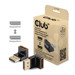 [CAC-1008] CAC-1008 DisplayPort™ Male to DisplayPort™ 1.4 Female 90° Angled Adapter 4K120Hz