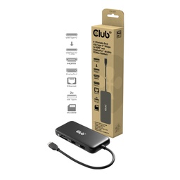 [CSV-2551] CSV-2551 8‑in‑1 Portable Dock USB‑C® 10Gbps to HDMI™ & DisplayPort™ 8K30Hz PD 100W