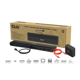 [CSV-2541] CSV-2541 12‑in‑1 USB‑C® Triple Display PD 100W Docking Station + Charger
